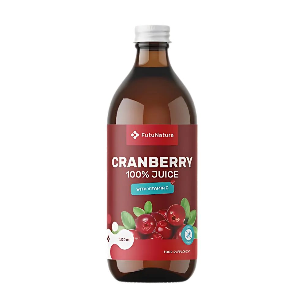 FutuNatura 100 % Cranberrysaft für Blase und Harnwege · 500ml