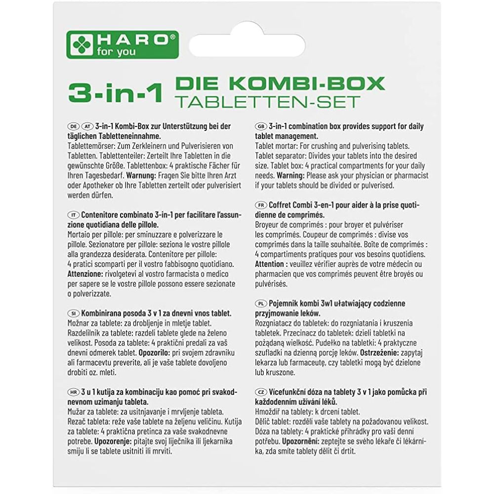 Haro 3-in-1 Die Kombi-Box Tabletten Set – Bild 2