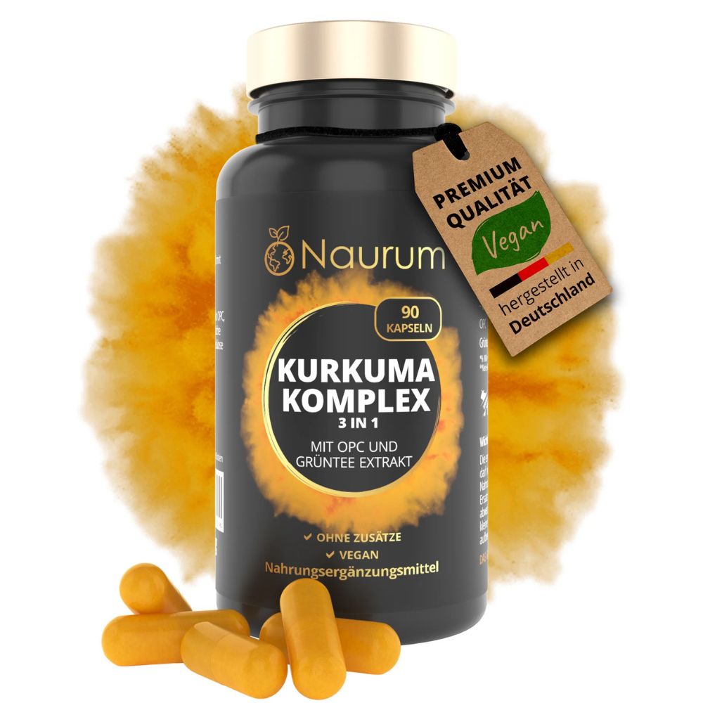 Naurum 3 in 1 Kurkuma Komplex · 90 Kapseln