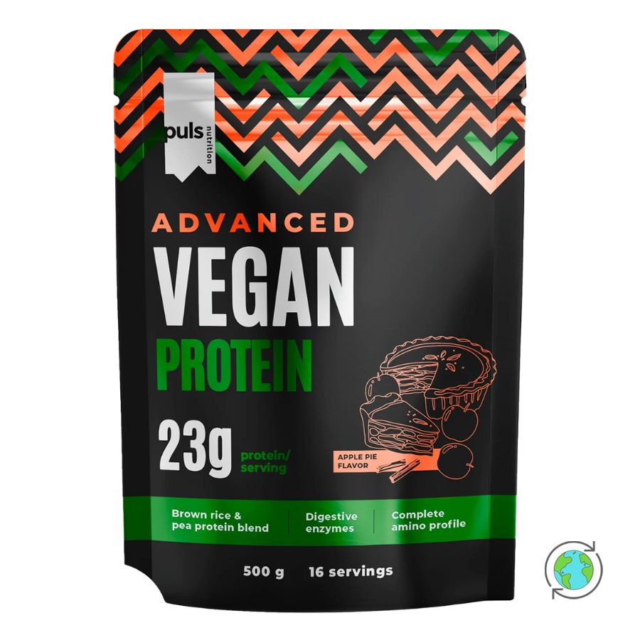 Puls Nutrition Advanced Vegan Proteindrink mit Apfelkuchen-Geschmack · 500g