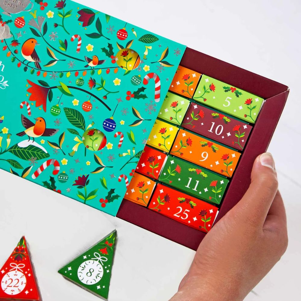 English Tea Shop Adventskalender "Christmas Vibes only" · 25 BIO Teepyramiden – Bild 2