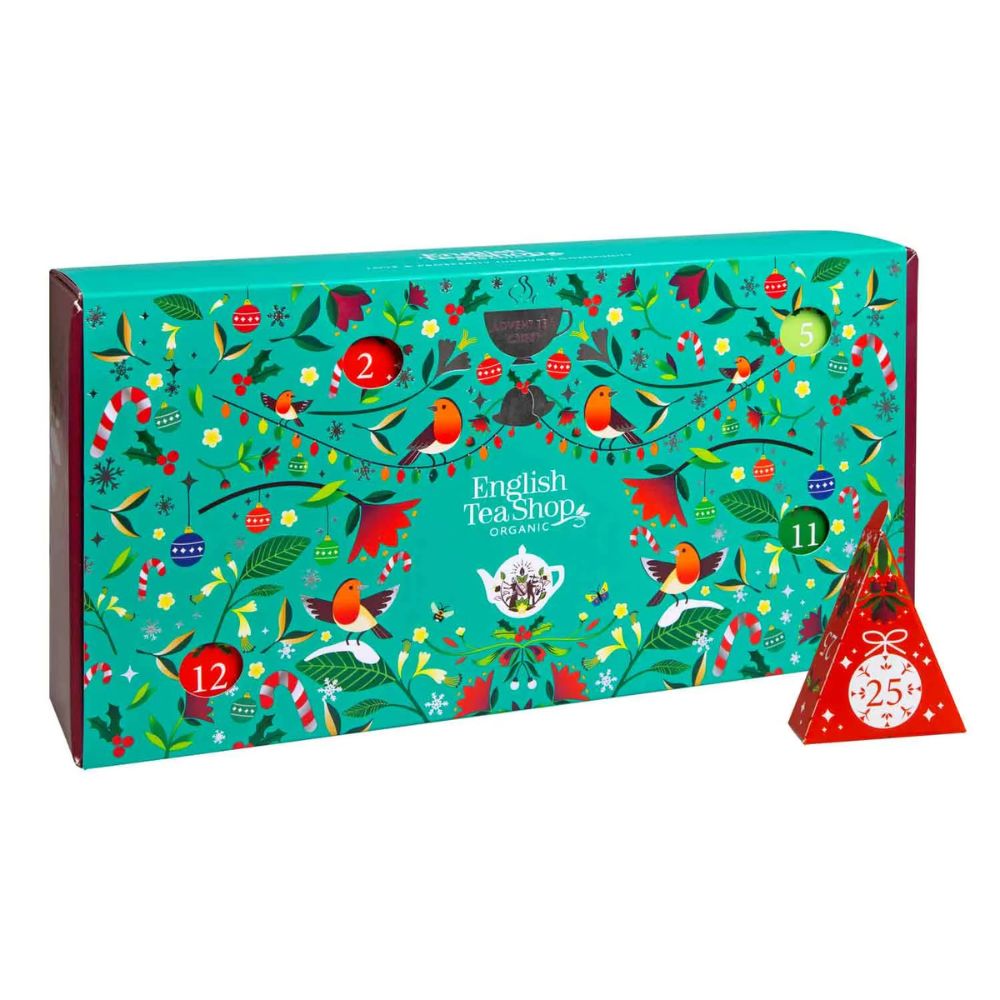 English Tea Shop Adventskalender "Christmas Vibes only" · 25 BIO Teepyramiden