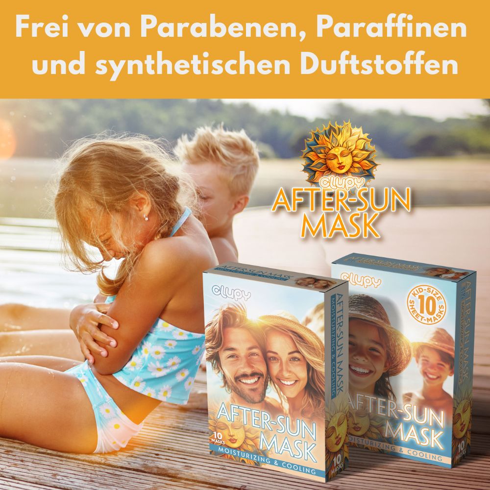 Clupy After-Sun Maske für Kinder · 10 Stück – Bild 2