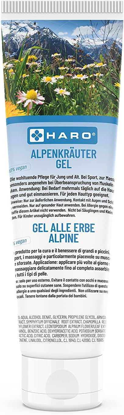 Haro Alpenkräuter Gel · Wohltuende Pflege für Jung und Alt! · 100ml