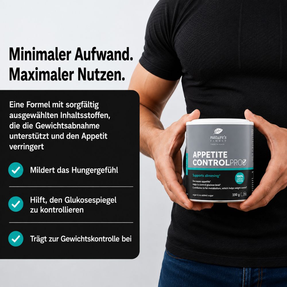 Nature’s Finest | Appetite Control PRO – 5-in-1 Formel für Appetit- & Gewichtskontrolle