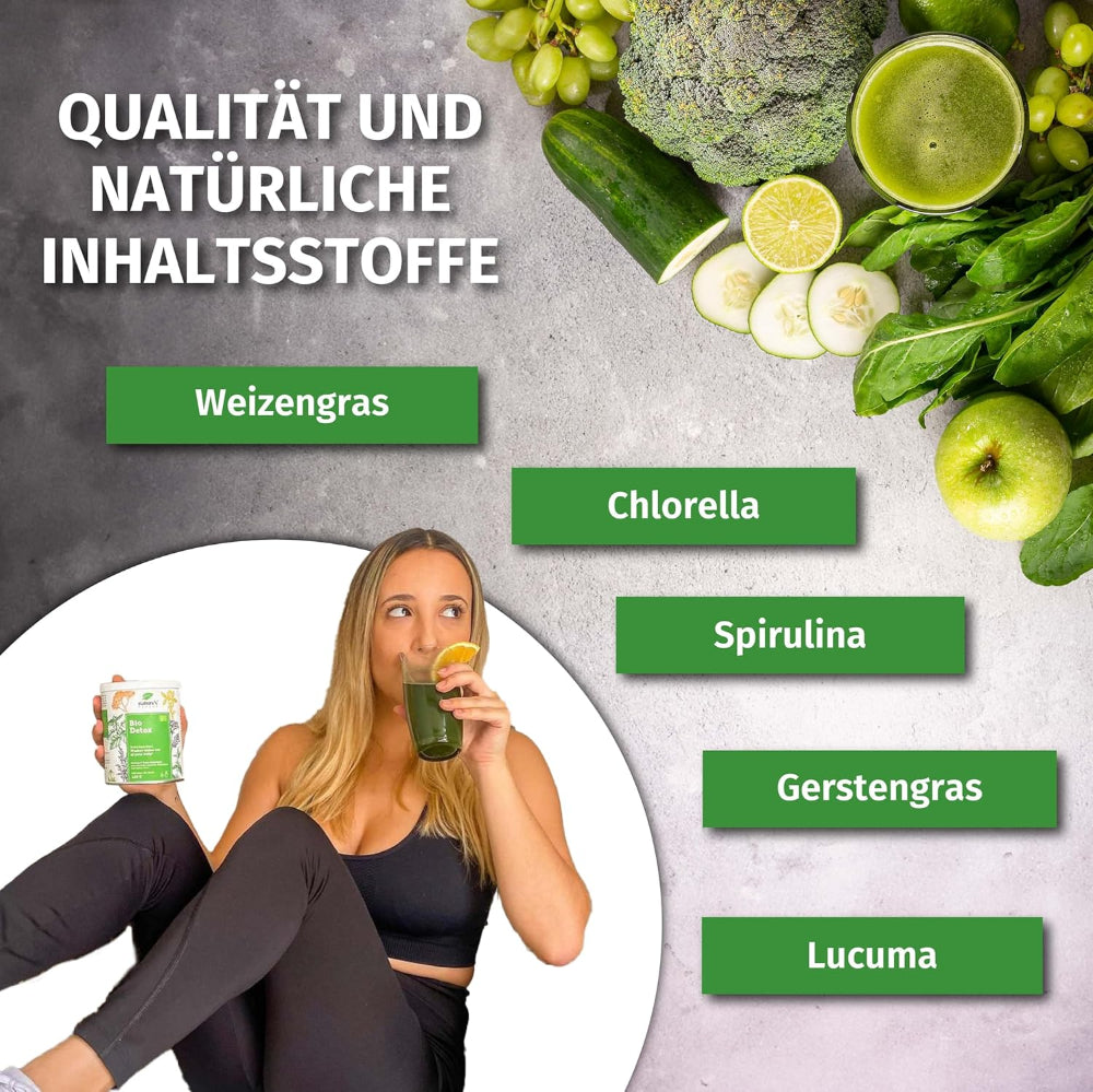 Nature's Finest Bio Detox Mix · Superfood Mixpulver zur Entgiftung des Körpers – Bild 5