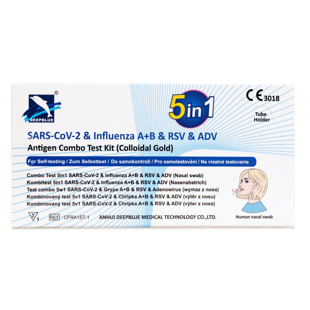 NEU: DeepBlue 5-in-1 Kombi-Schnelltest – COVID-19, Influenza A+B, RSV & Adenovirus