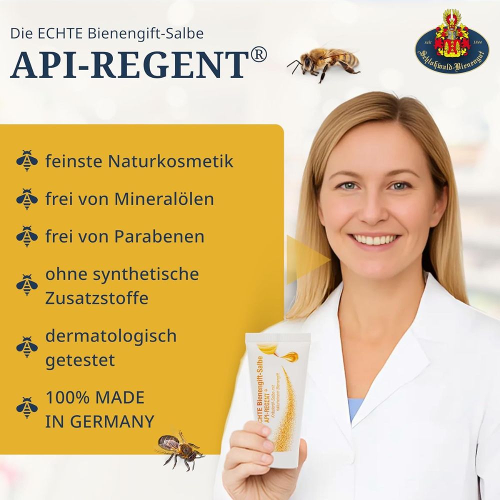 Schloßwald-Bienengut GmbH & Co. KG Schloßwald-Bienengut API-REGENT Bienengift-Salbe 50 ml + Gratis Probe – Bild 2