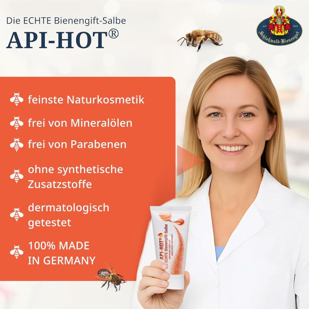 Schloßwald-Bienengut Die ECHTE Bienengift-Salbe API-HOT® · 50ml – Bild 3