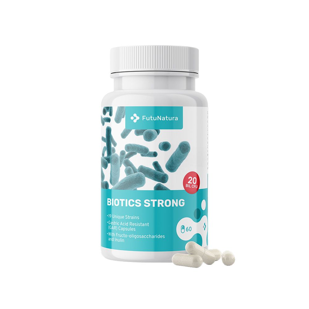 FutuNatura Biotics Strong Probiotika für die Verdauung · 60 Kapseln