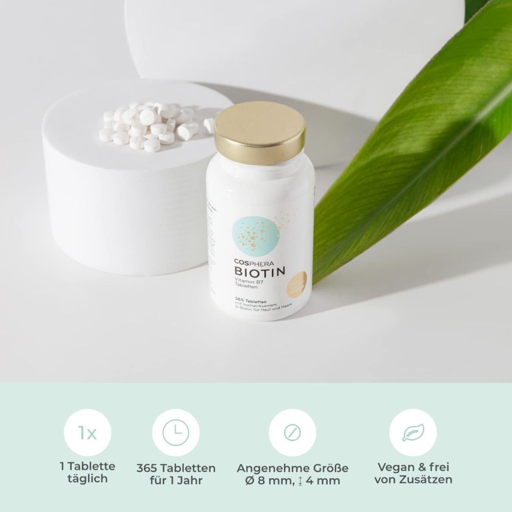 Cosphera Biotin Tabletten für Haut und Haare · 365 Stück – Bild 2