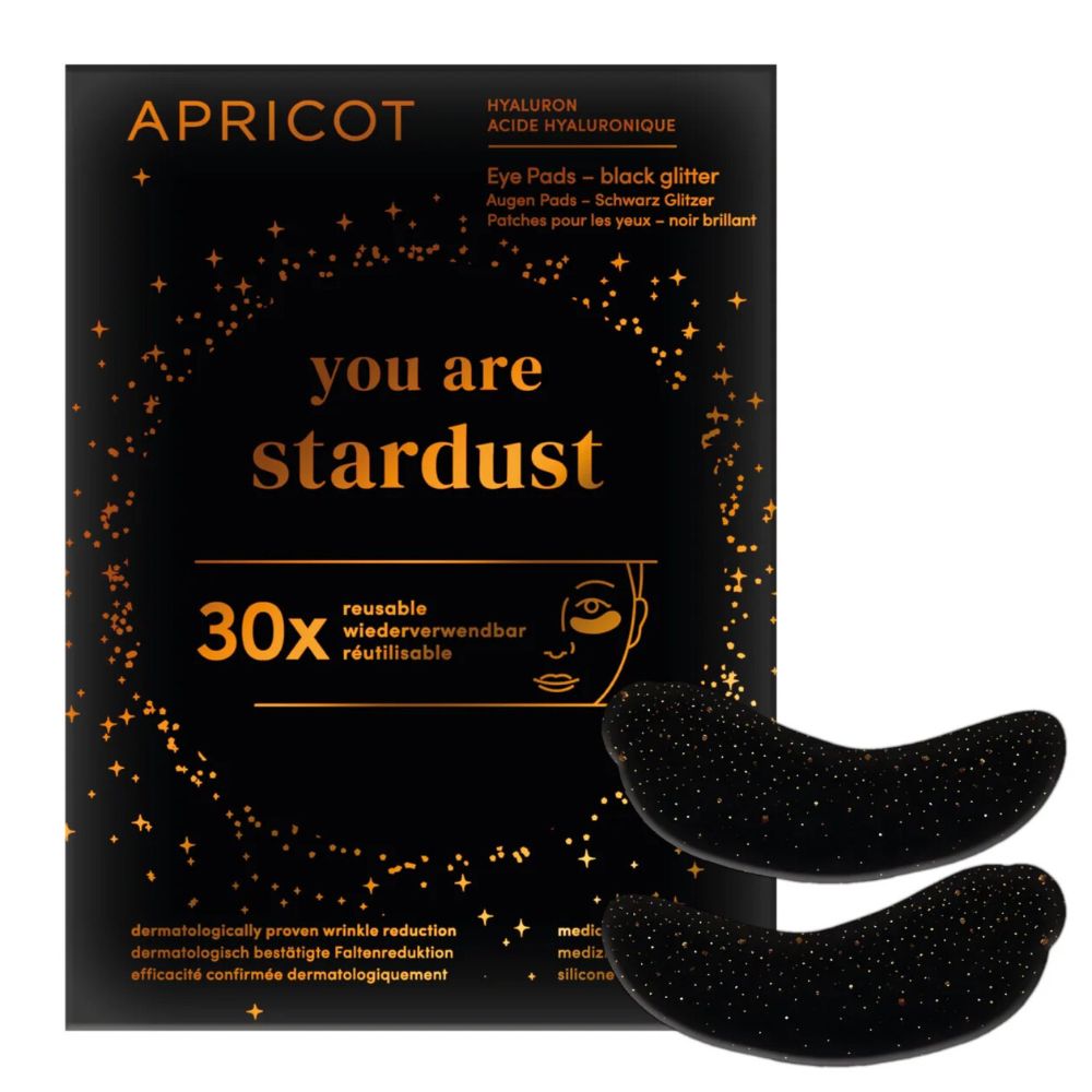 APRICOT Glitzer Augenpads mit Hyaluron · 30 Behandlungen