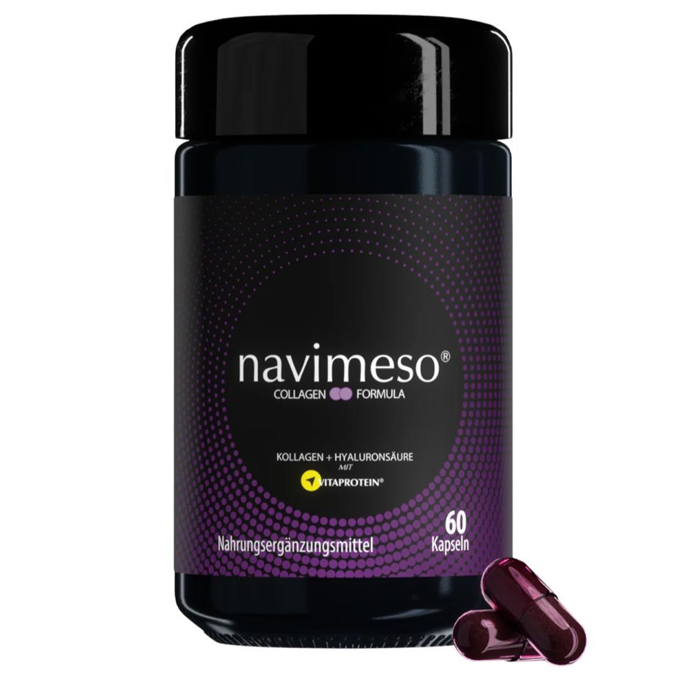 NAVIMESO® Collagen Formula mit hydrolysiertem Kollagen und Hyaluronsäure · 60 Kapseln