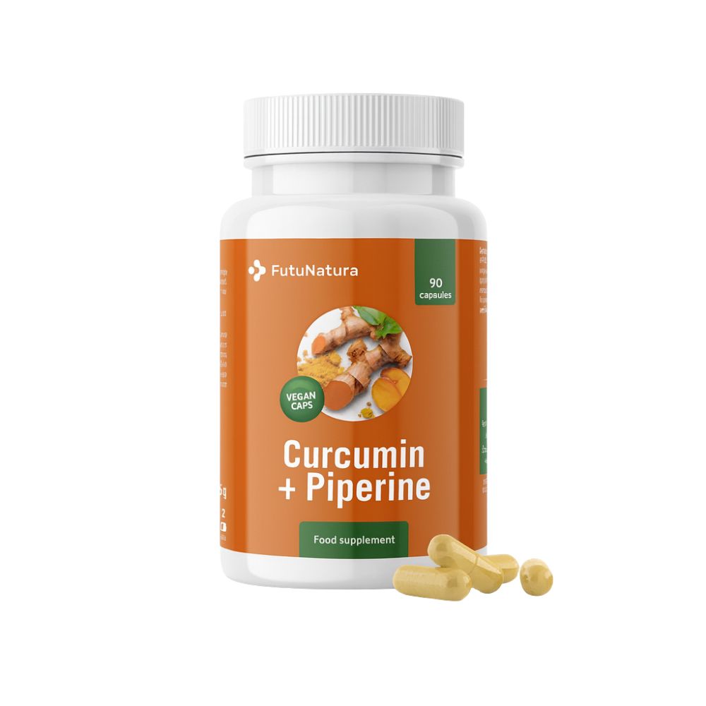 FutuNatura Curcumin + Piperin 500 mg · Antioxidans · 90 Kapseln