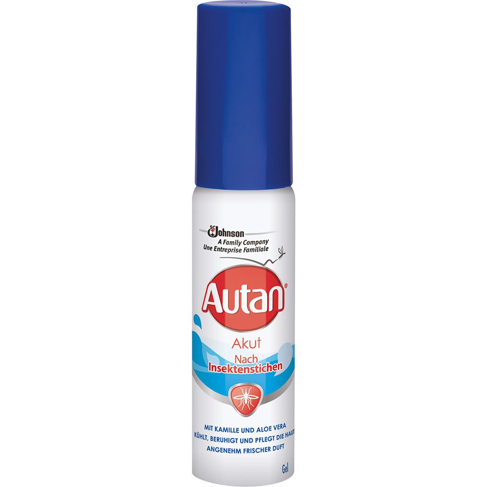 Autan Akut Gel - Kühlendes Gel nach Insektenstichen & Brennnesselkontakt mit Kamille & Aloe Vera - 25 ml