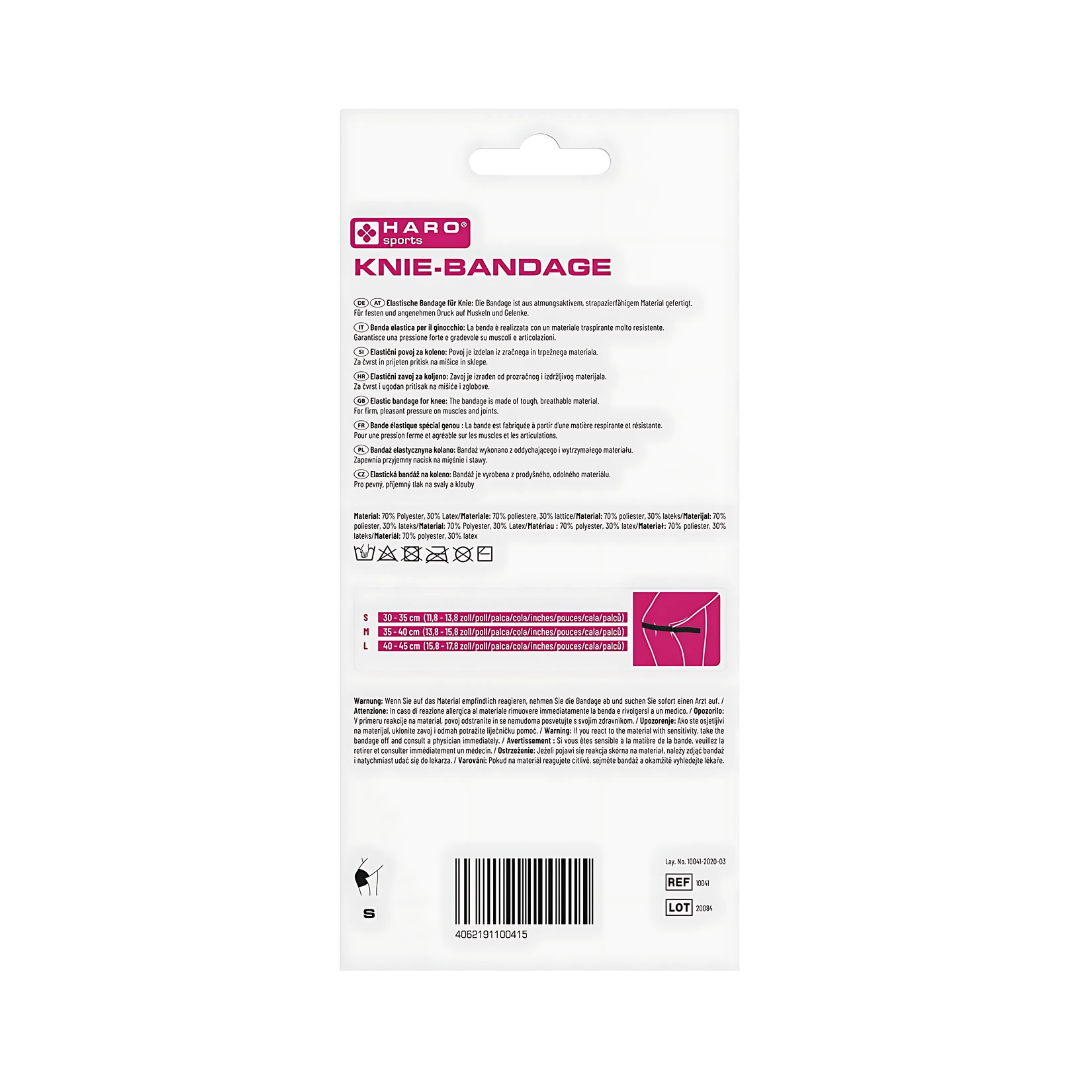 Haro Kniebandage 1 Stück (Small / Medium / Large / X-Large) – Bild 2