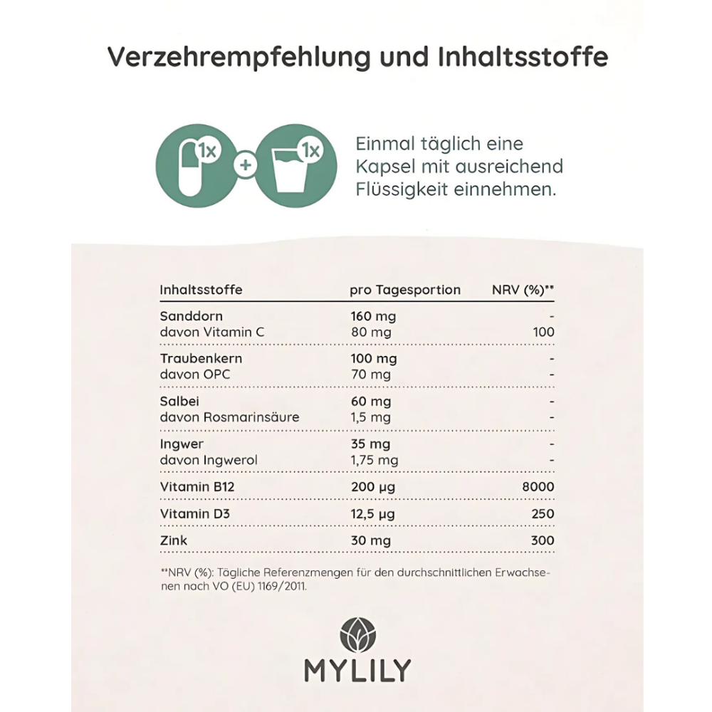 MYLILY Zink + Vitamin C · Alltagsheldin für das Immunsystem – Bild 2