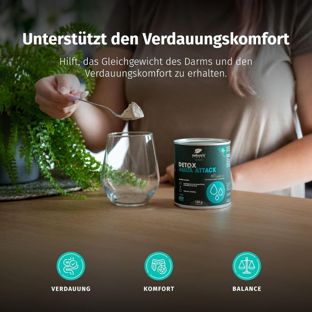 Nature's Finest Detox Aqua Attack für Entwässerung und Abnehmen – Bild 2