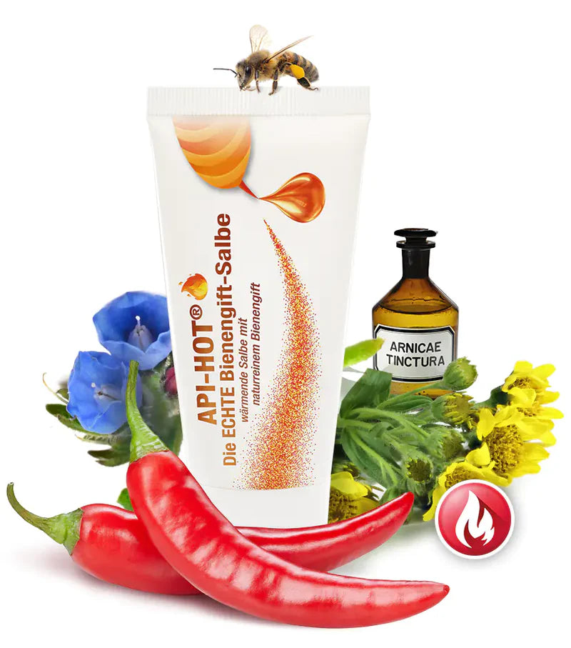Schloßwald-Bienengut Die ECHTE Bienengift-Salbe API-HOT® + API-REGENT® (2x50ml) + Gratis Probe – Bild 3