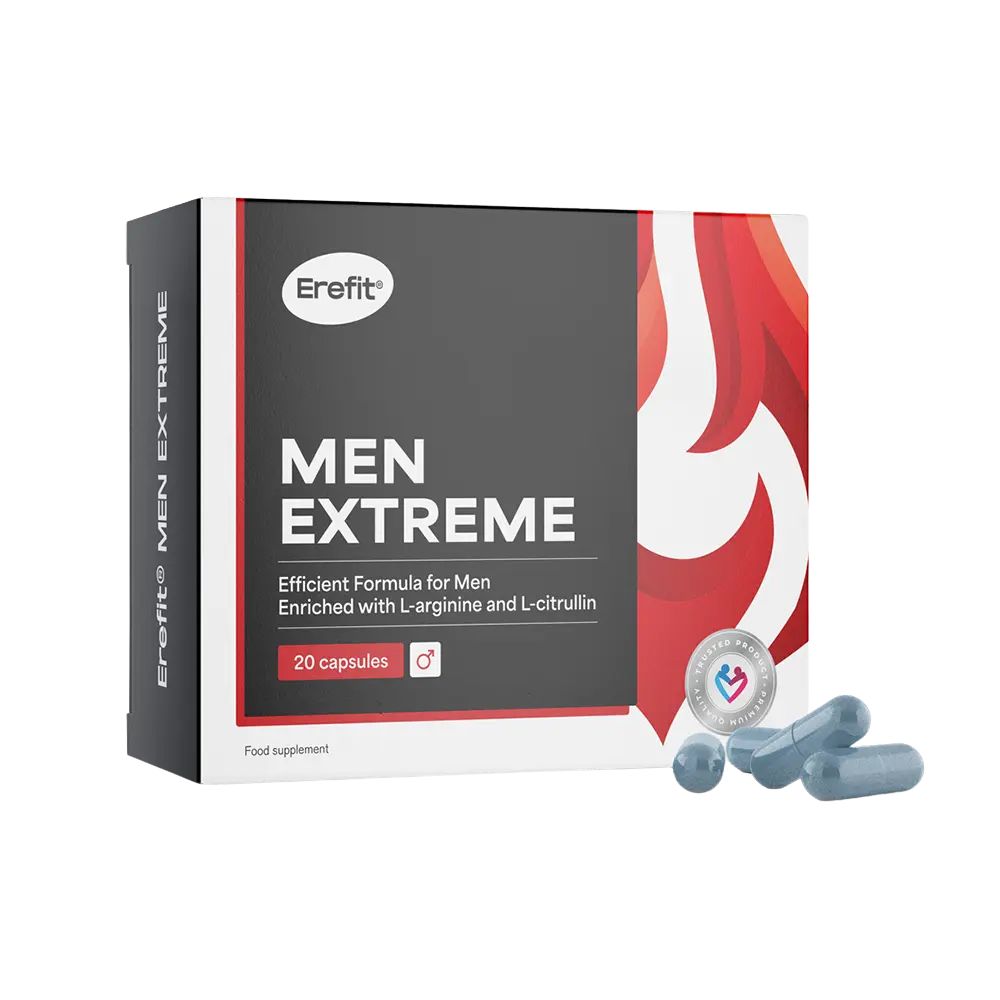 Erefit Men Extreme Komplex für Männer · Alternative zu Viagra und Kamagra · 20 Kapseln
