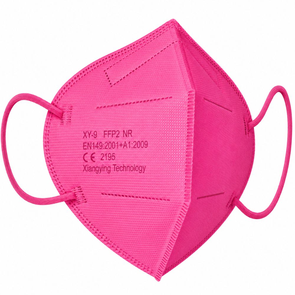 IZO&DOR | FFP2 NR Atemschutzmaske - CE-zertifiziert - EN149 - 5-lagig - Rosa