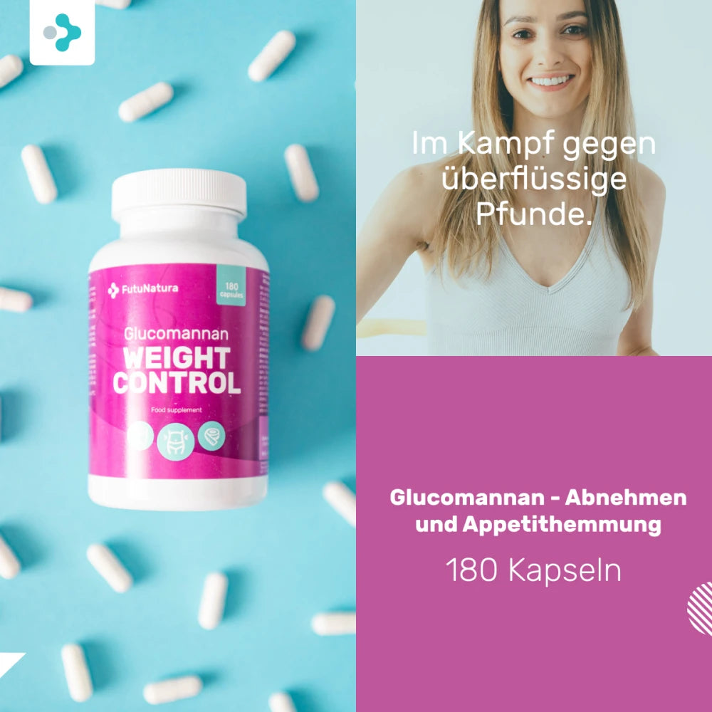 FutuNatura Weight Control Glucomannan + Chrom · Abnehmen und Appetithemmung – Bild 2