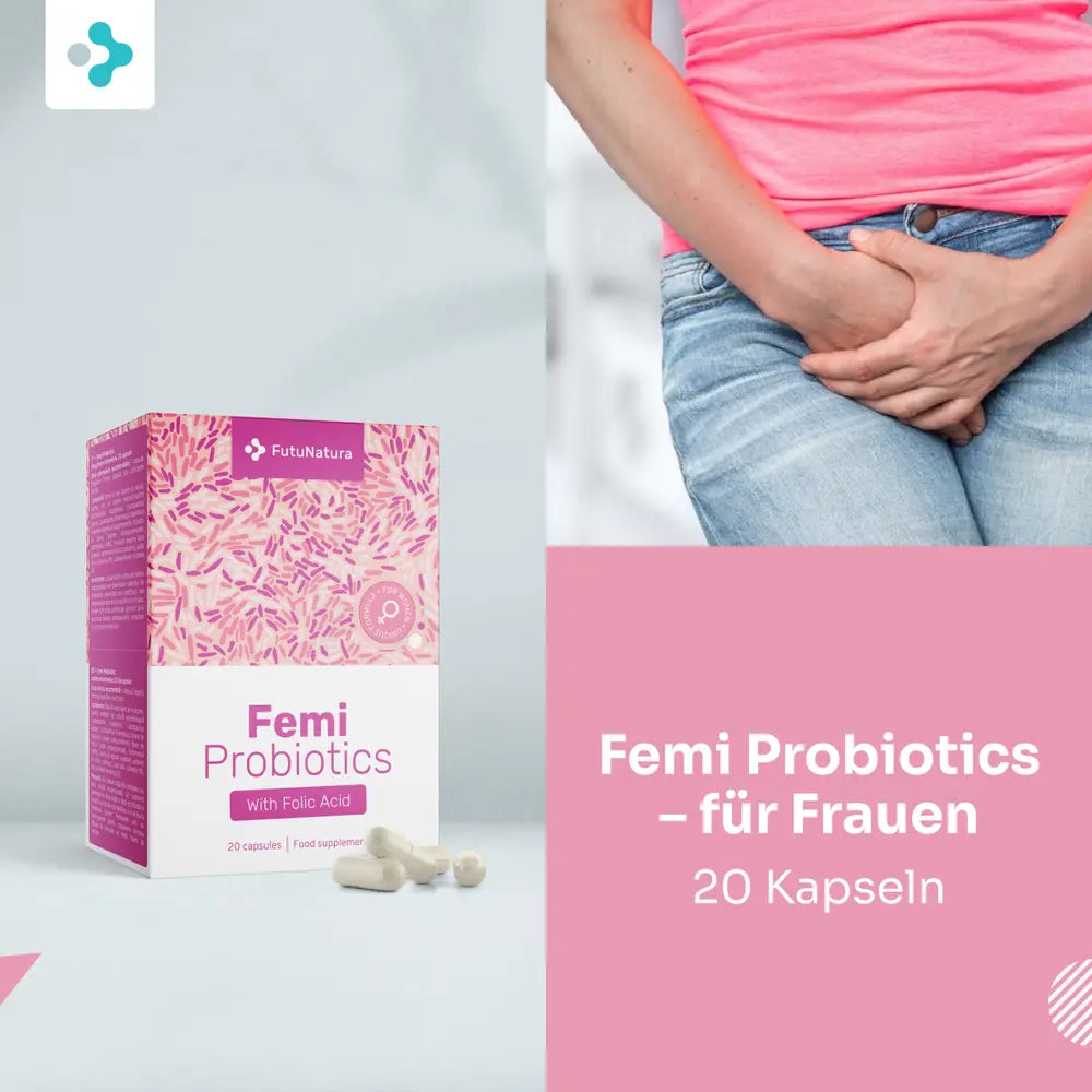FutuNatura Femi Probiotics mit Zusatz von Vitamin B9 · Folsäure · für Frauen · 20 Kapseln – Bild 2