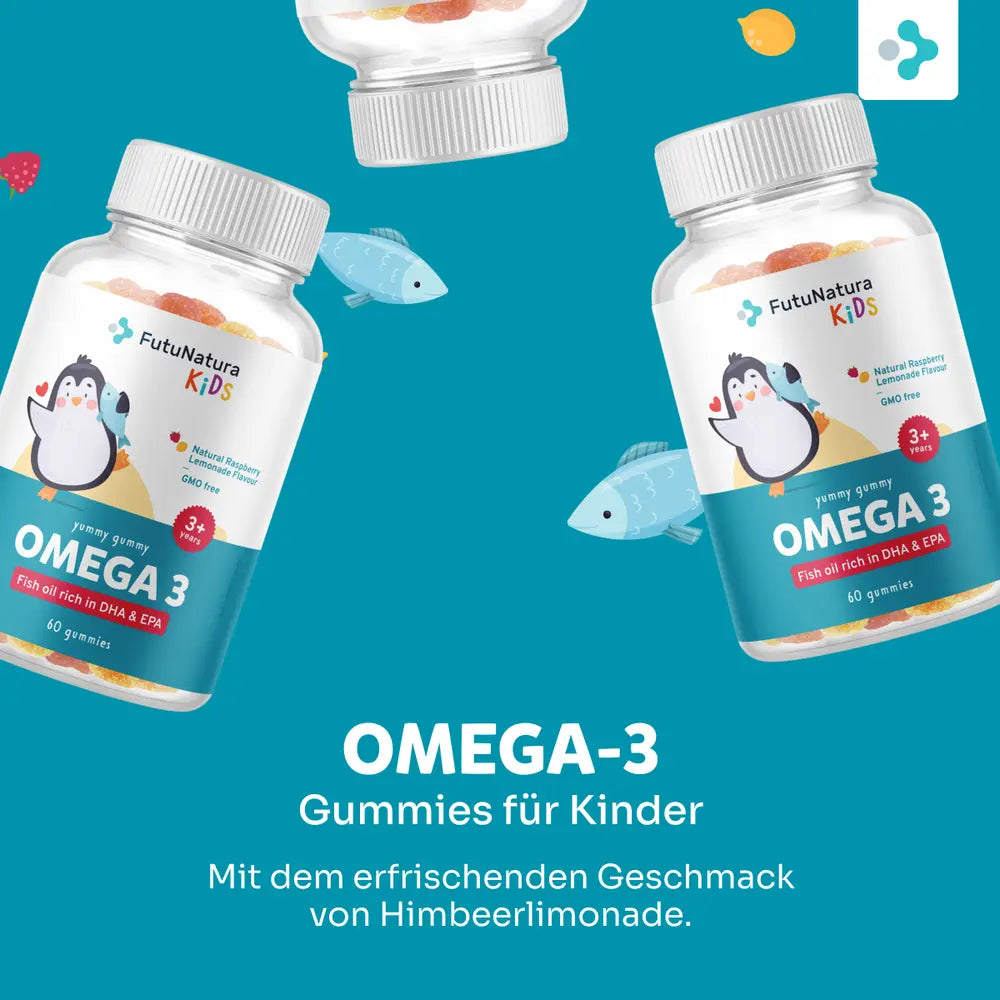 FutuNatura Omega-3 Gummies für Kinder · zur Unterstützung des Gehirns und der Sehkraft – Bild 3