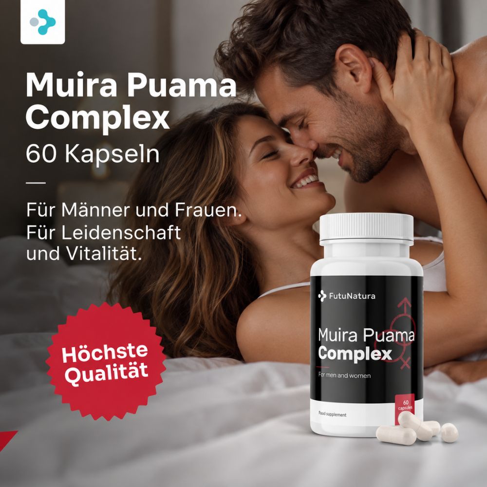 FutuNatura | Muira Puama Complex - sexuelle Potenz - Viagra /Kamagra Alternative - 60 Kapseln