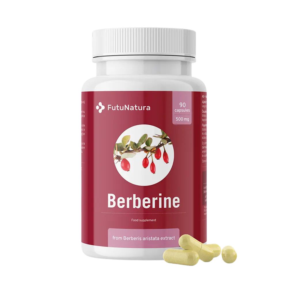 FutuNatura Berberin 500 mg für Blutzuckerkontrolle · 90 Kapseln
