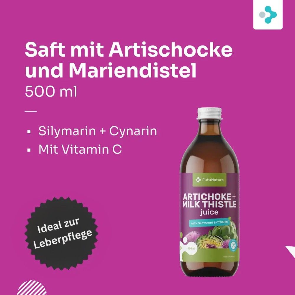 FutuNatura Saft mit Artischocke und Mariendistel · 500 ml – Bild 2