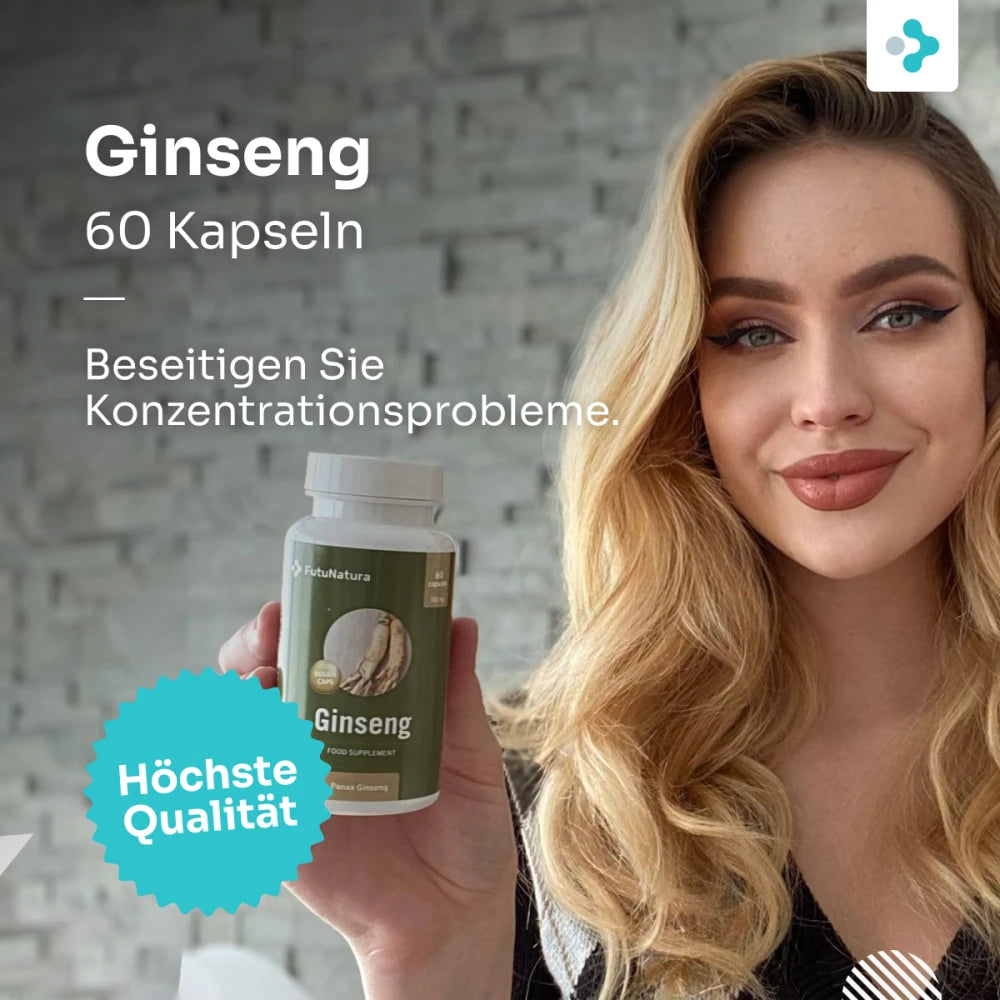 FutuNatura Ginseng · Energie und Immunität · 60 Kapseln – Bild 2
