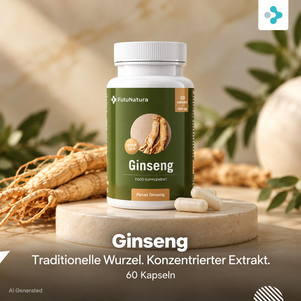FutuNatura | Ginseng - Energie und Immunität - 60 Kapseln – Bild 2