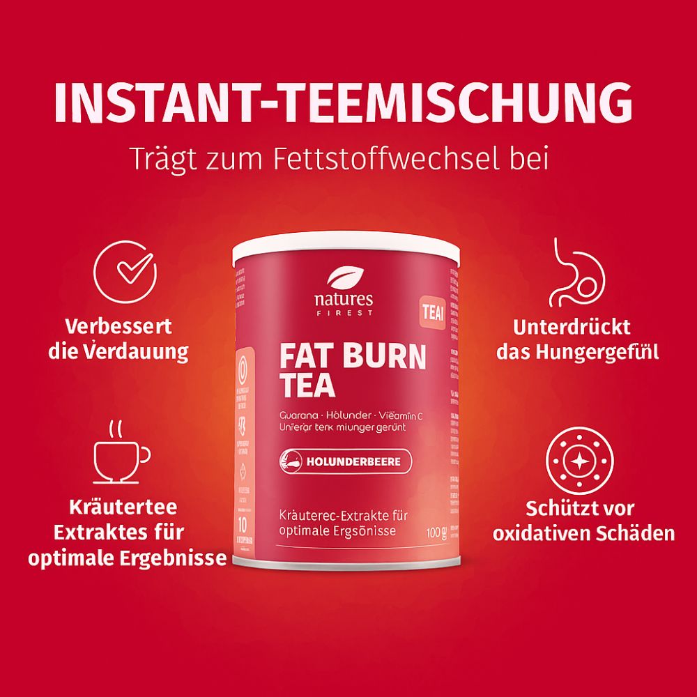 Nature's Finest Fatburn Tea · Tee fur Abnehmen / Fettverbrenner – Bild 2