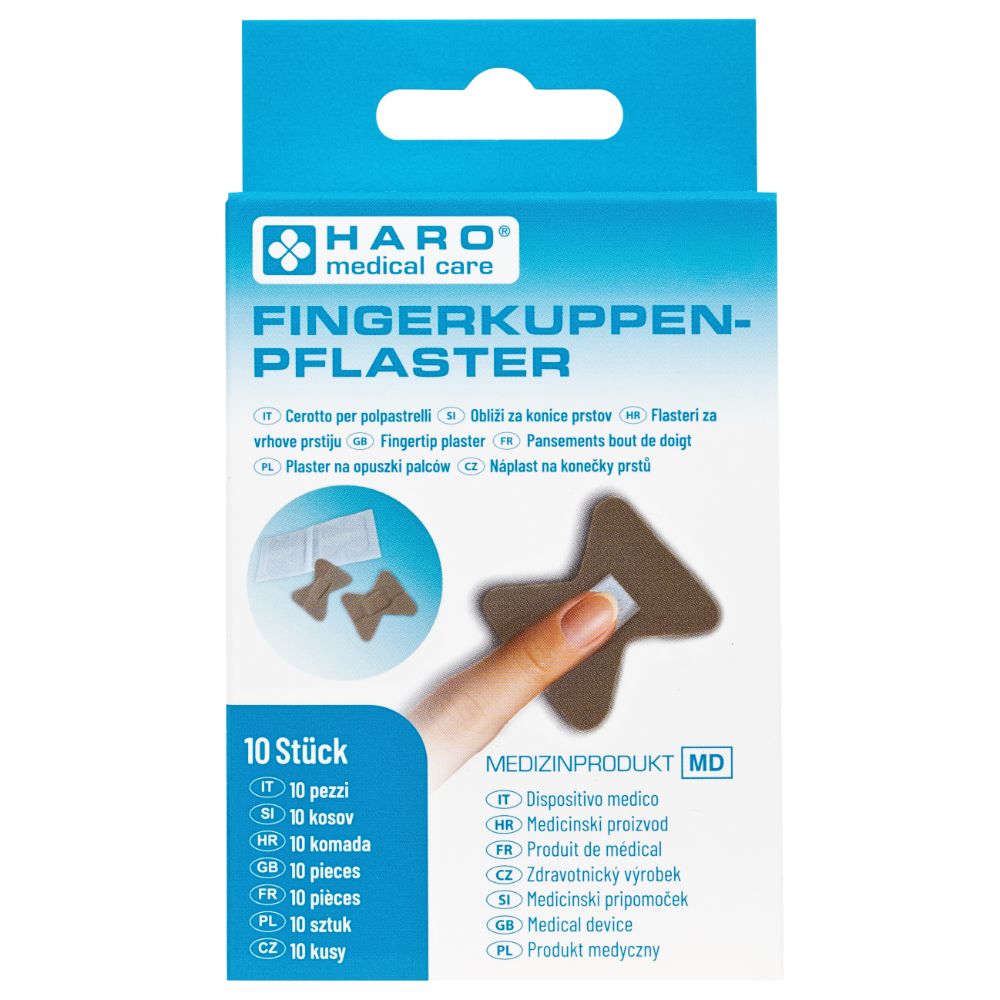 Haro Fingerkuppenpflaster aus Textil · 10 Stück