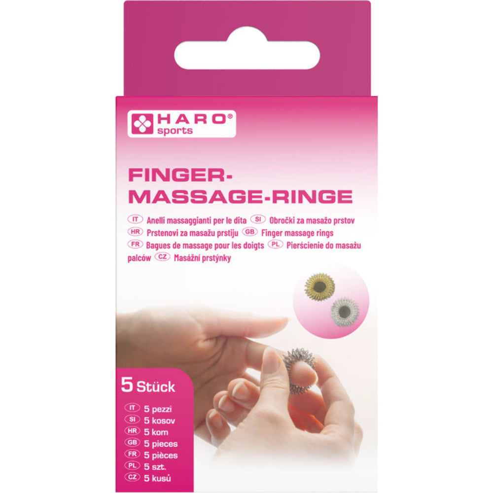 Haro Fingermassage-Ringe · 5er-Set