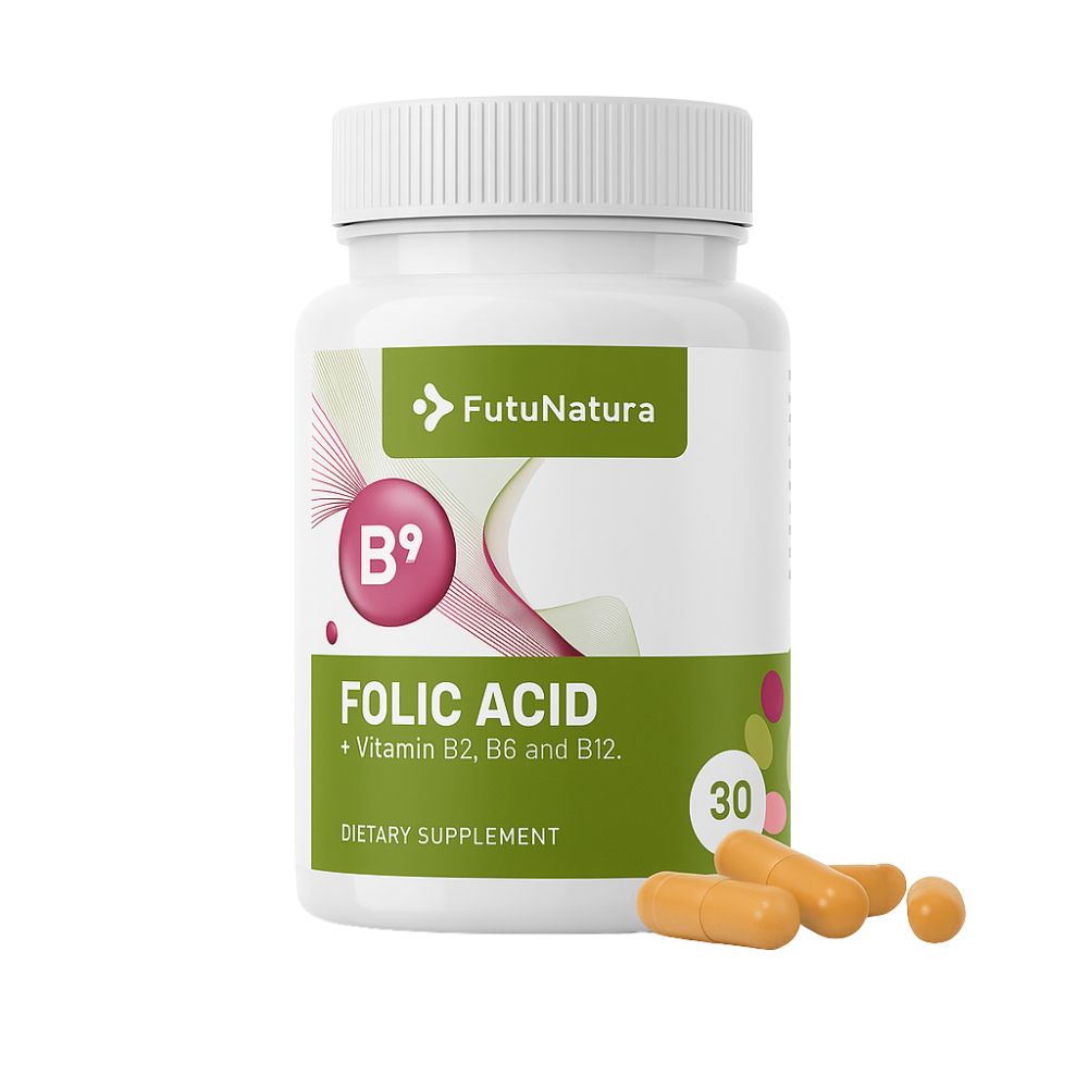 FutuNatura Folsäure (Folat B9) · Schwangerschaft und Stillen · 30 Kapseln