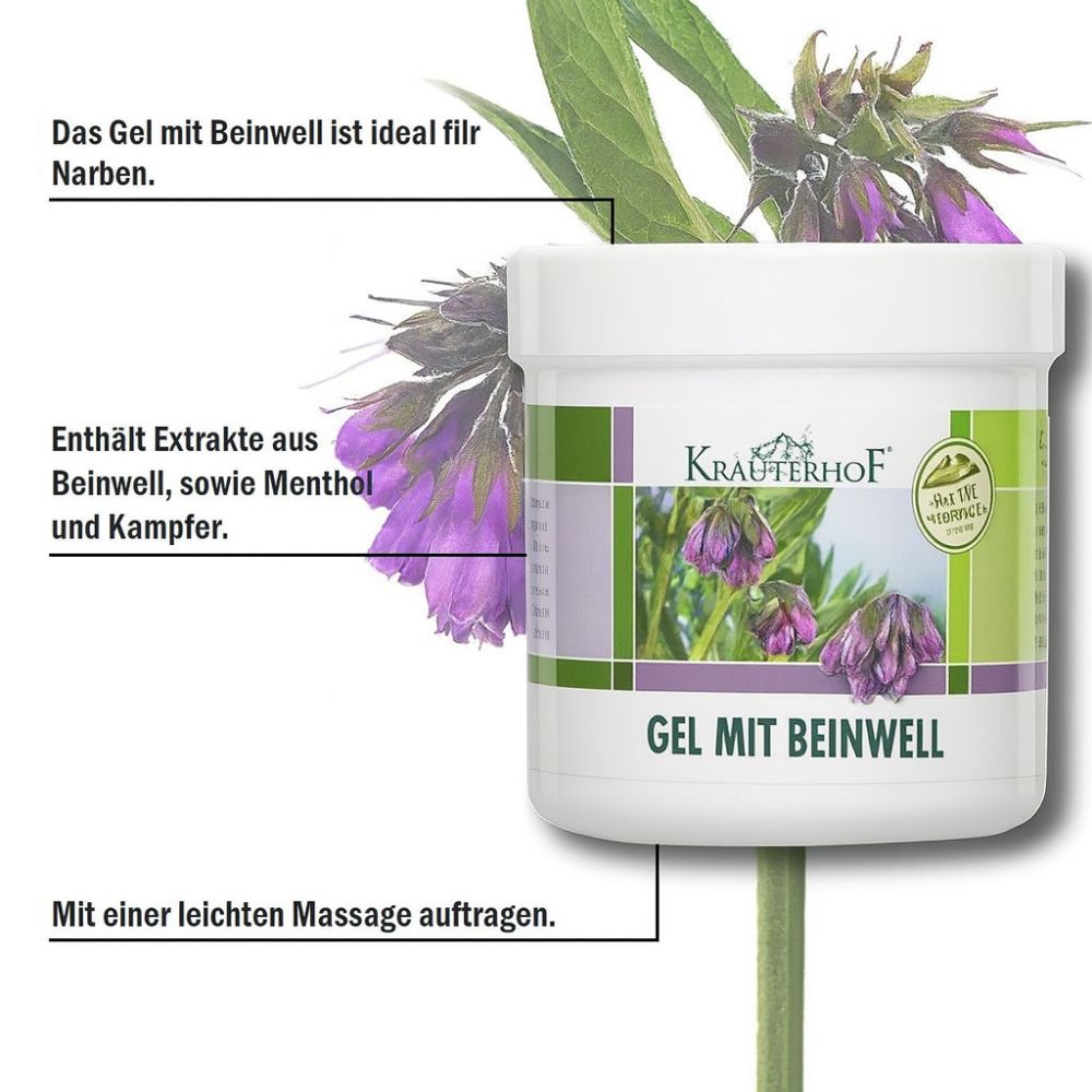 Kräuterhof Gel mit Beinwell · 250ml – Bild 2