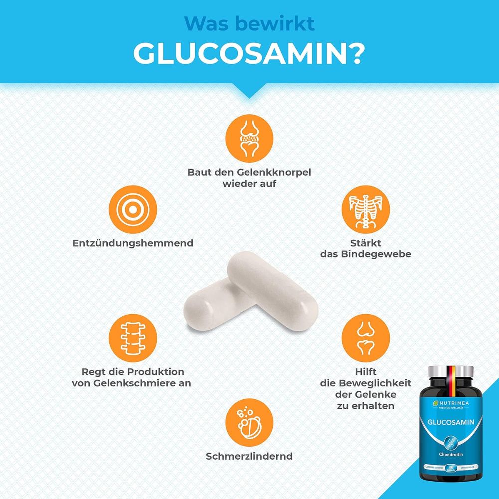 Nutrimea Glucosamin 4in1 Gelenk Komplex · 90 Kapseln – Bild 2