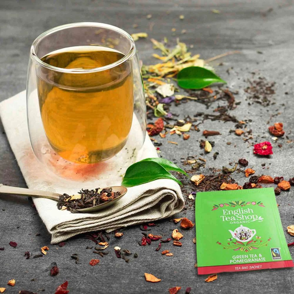 English Tea Company Grüner Tee Granatapfel · 20 Teebeutel – Bild 2