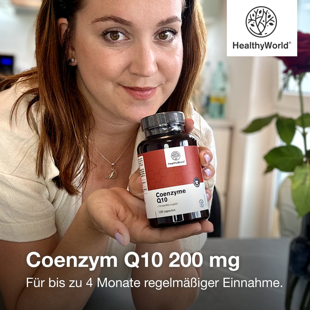 HealthyWorld Coenzym Q10 200 mg für Lungen, Leber & Herz · 120 Kapseln – Bild 2