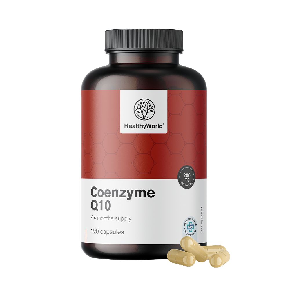 HealthyWorld Coenzym Q10 200 mg für Lungen, Leber & Herz · 120 Kapseln