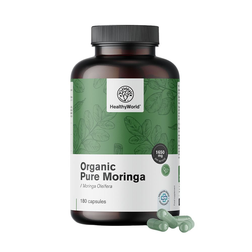 HealthyWorld BIO Moringa 1650 mg · 180 Kapseln