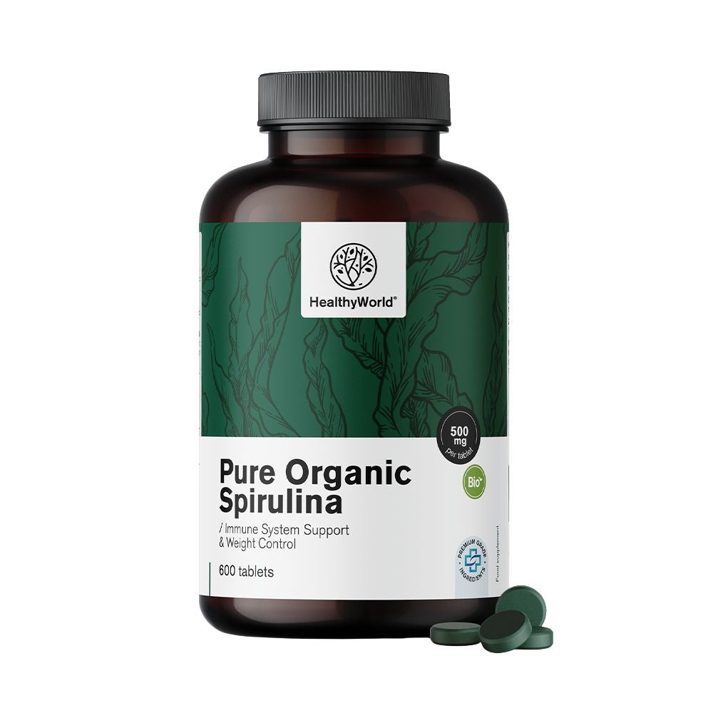 HealthyWorld BIO Spirulina 500 mg · 600 Tabletten
