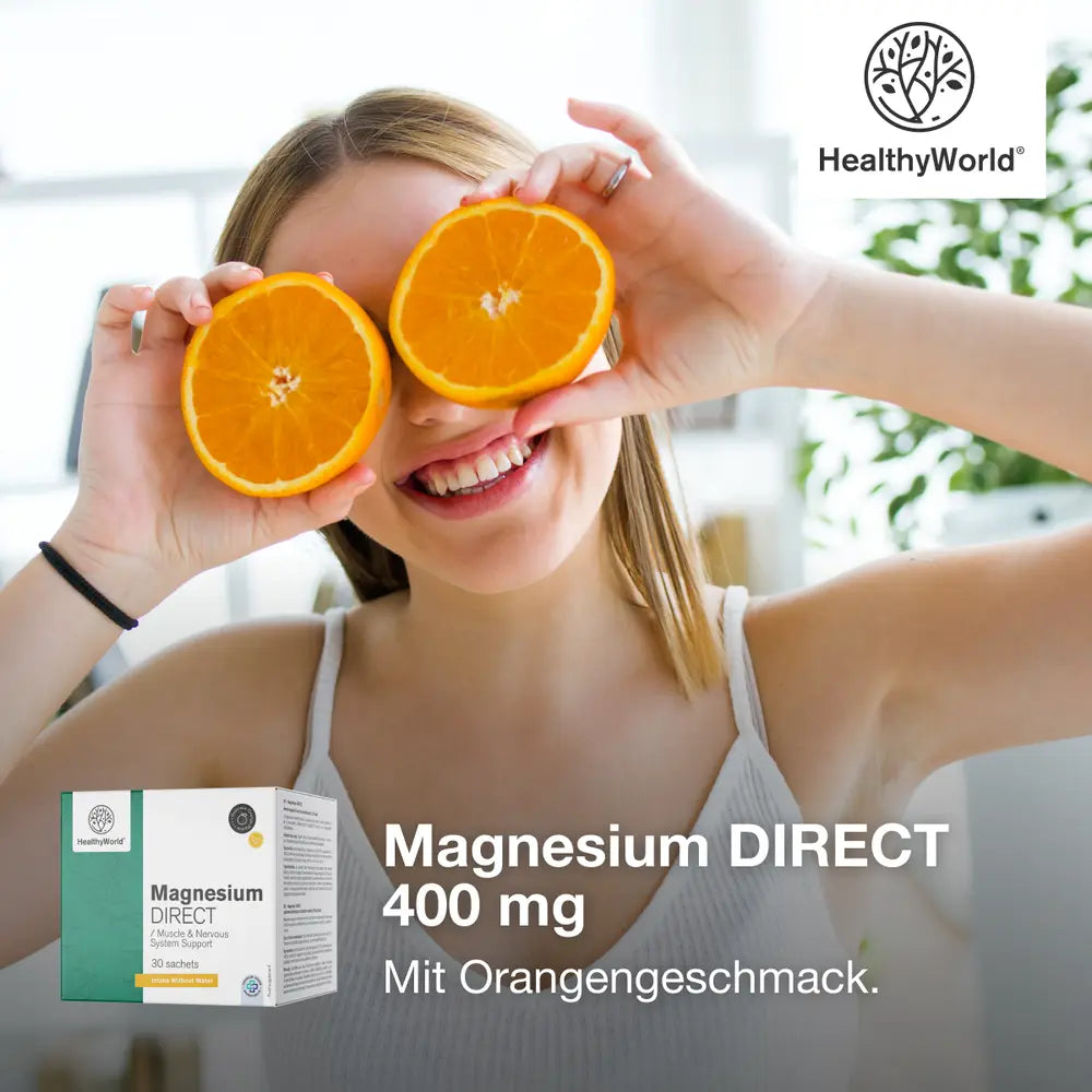 HealthyWorld Magnesium DIRECT 400 mg · 30 Beutel – Bild 2
