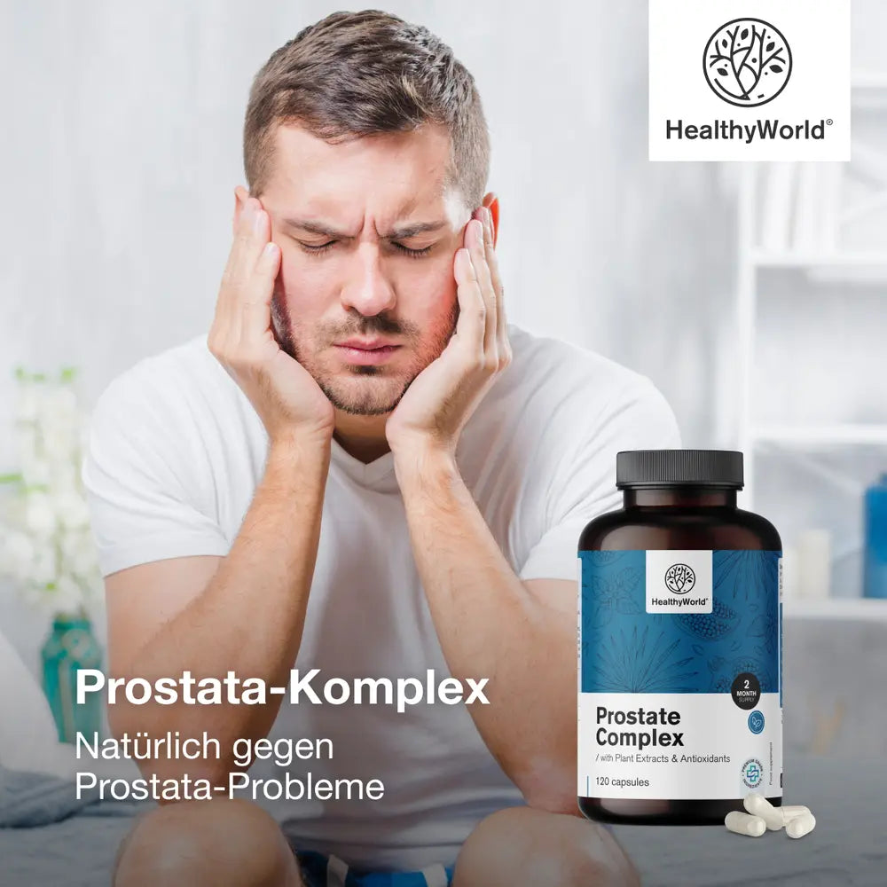 HealthyWorld Prostata-Komplex für Harnfunktion und Sexualität · 120 Kapseln – Bild 2
