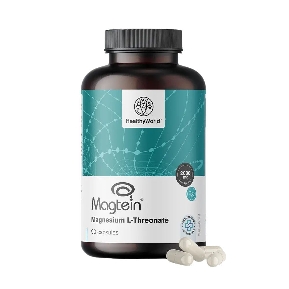 HealthyWorld Magnesium Magtein® L-Threonat 2000 mg · 90 Kapseln