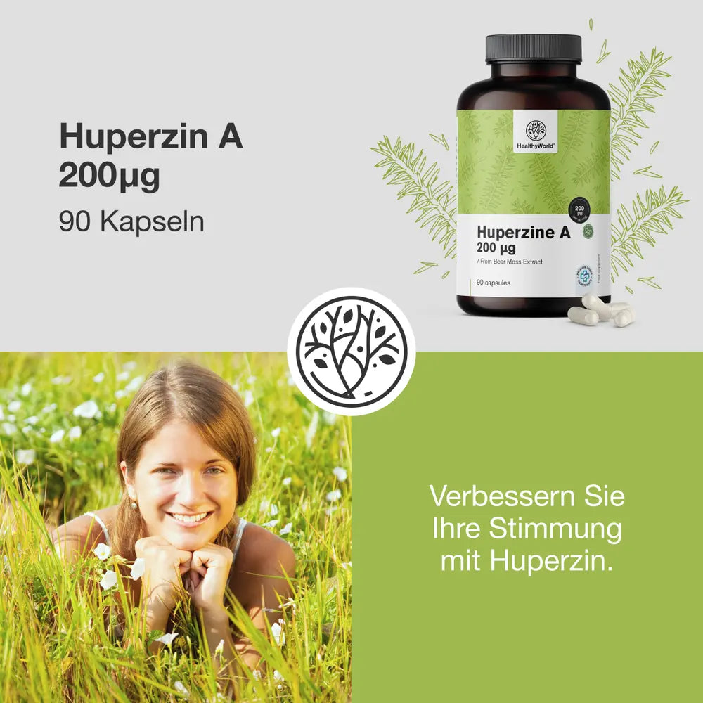 HealthyWorld Huperzin A 200 µg · 90 Kapseln – Bild 2