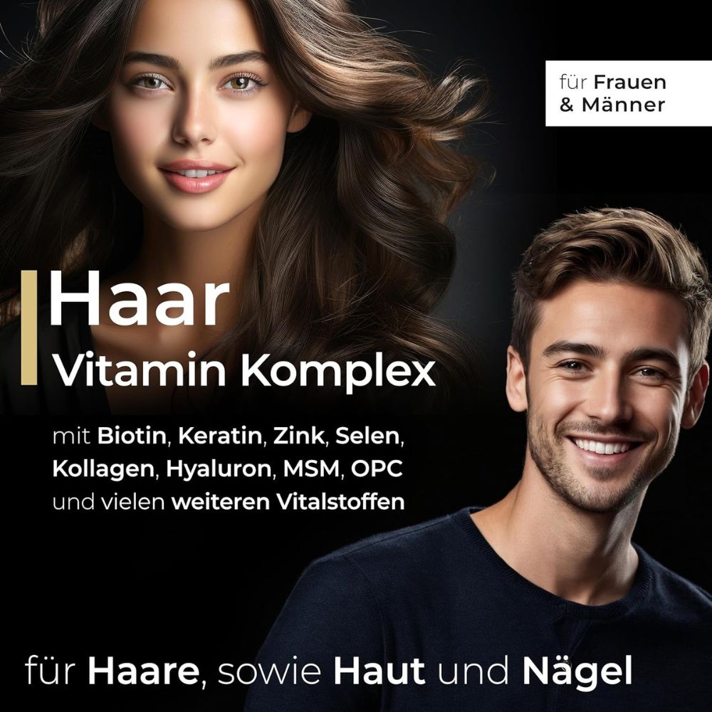 NatureCraft Haare, Haut & Nägel Vitamin Komplex · 120 Kapseln – Bild 2