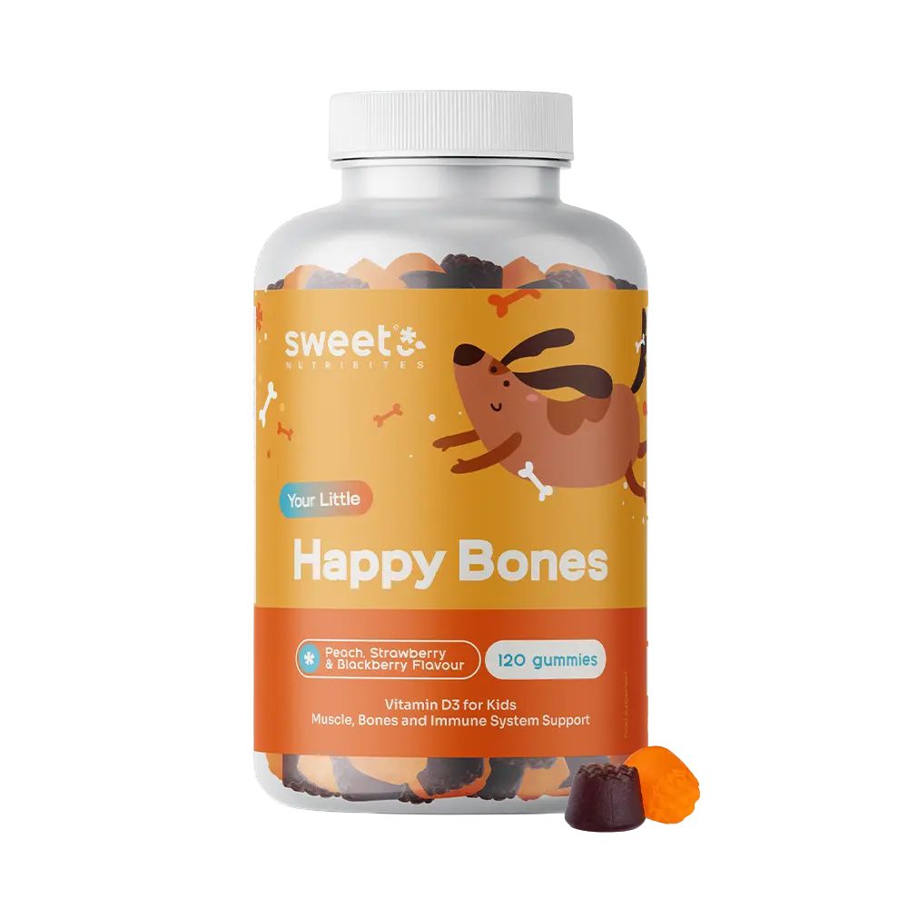 Sweet Nutribites Happy Bones · Gummis für Kinder mit Vitamin D3 · 120 Gummibonbons